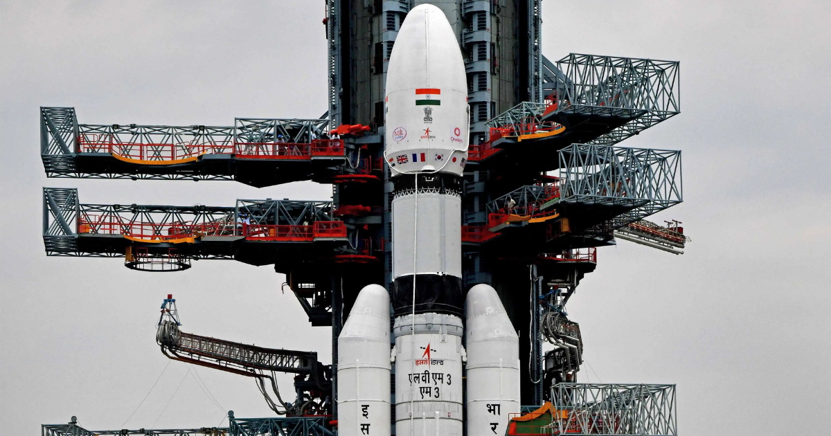 A Leap Toward 75,000 kg Payloads,Image of the GSAT-7R satellite launch preparation for the Indian Navy by ISRO in 2025.